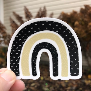 VINYL STICKER  - Purdue themed Rainbow/Boilermakers