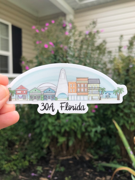 Fort Walton Beach Florida Sticker - 3 Inch Premium Vinyl Decal For Cars & Laptops