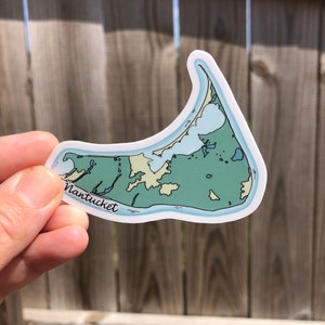 VINYL STICKER - Island - Nantucket, Massachusetts