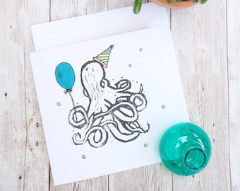 Birthday Octopus Gift Card