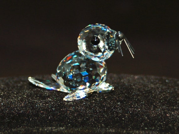 SWAROVSKI SEAL MINI (black Whiskers) - Etsy