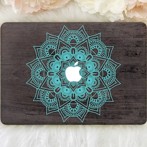 Mandala wood MacBook Air 13 2018 Case Wood Mac Book 12 inch Hard Case Laptop Pro 15 Mandala Case Map Macbook Pro 13 2019 Case Air 11 YZ2025