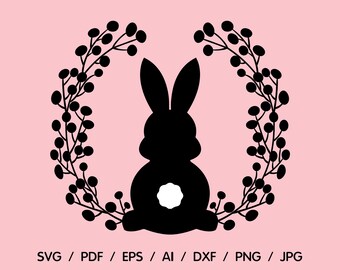 Download Bunny Silhouette Svg Etsy PSD Mockup Templates