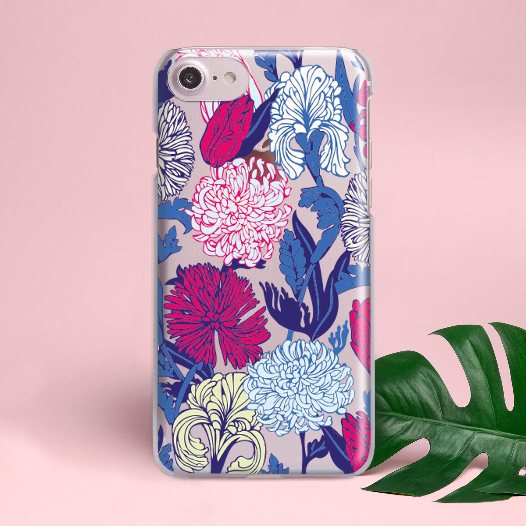 Floral iPhone 11 Pro Max Case Clear Flowers iPhone 11 Pro Case Etsy