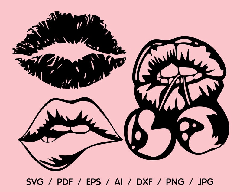Lips Svg Kiss Svg Kissing Lips Svg Sexy Lips Svg Lips Bundle Etsy
