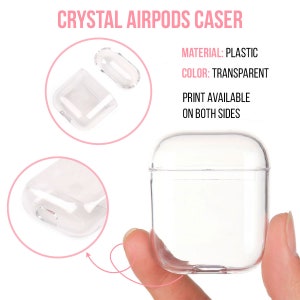 Flowers AirPods Clear Case Floral AirPods Case Love Protective Air Pods Case Scetch Rose AirPods Case Monogram AirPods Pro Case Gift YZ5276 image 6