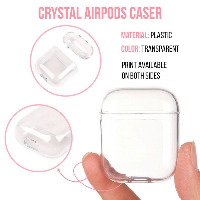 Flowers AirPods Clear Case Floral AirPods Case Love Protective Air Pods Case Scetch Rose AirPods Case Monogram AirPods Pro Case Gift YZ5276 image 6