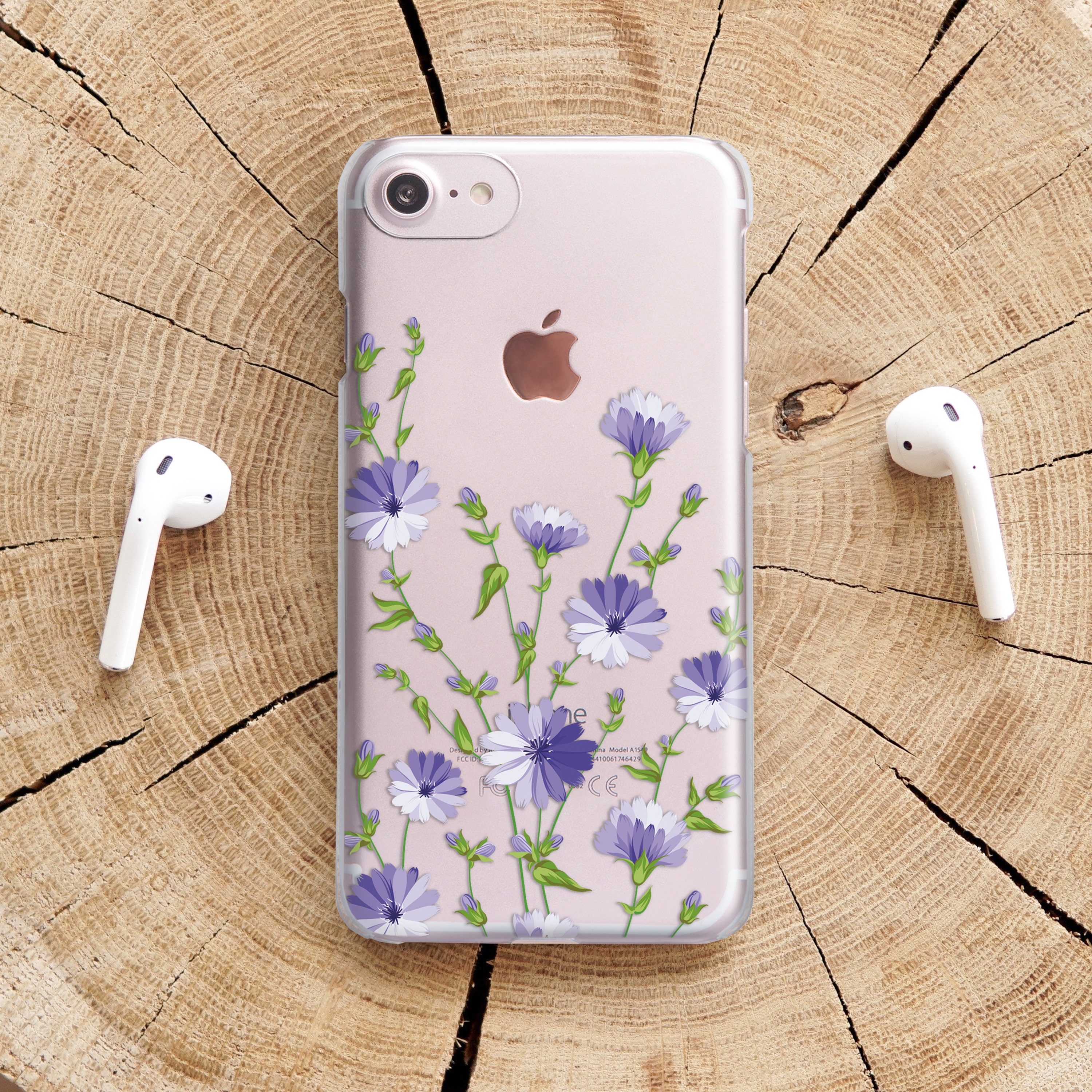 Floral iPhone 11 Pro Max Case Clear Purple Flowers iPhone 11 Etsy