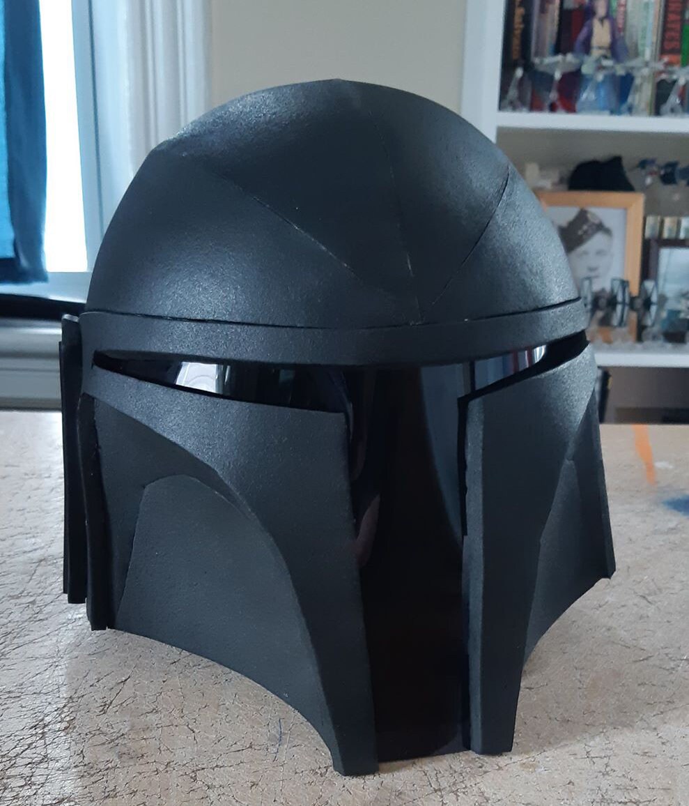 Ready to Paint EVA Foam Mandalorian Helmet Etsy