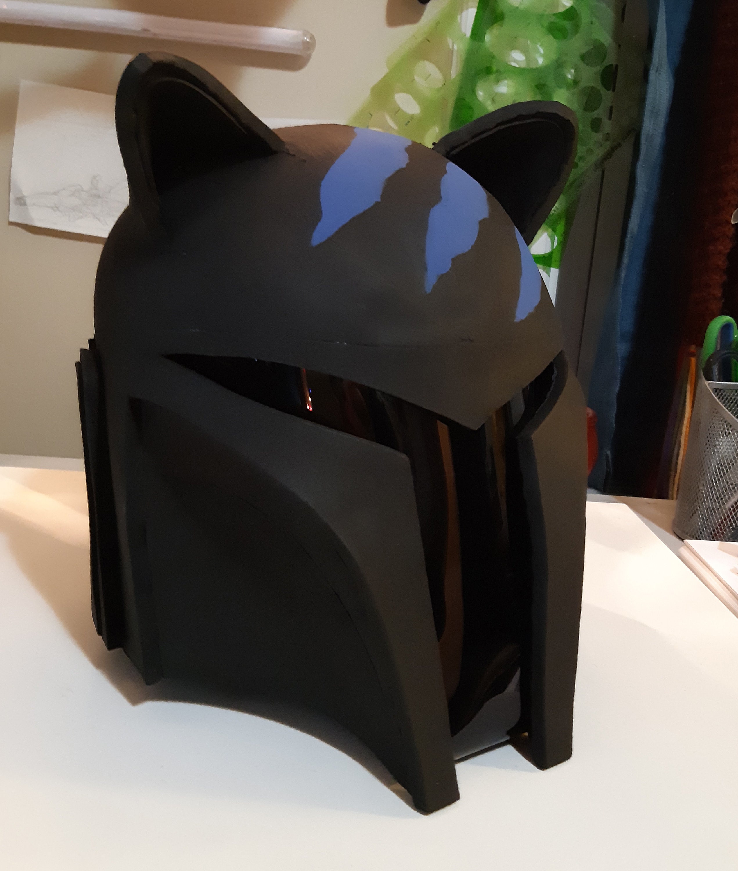 Ready to Paint EVA Foam Mandalorian Helmet Etsy