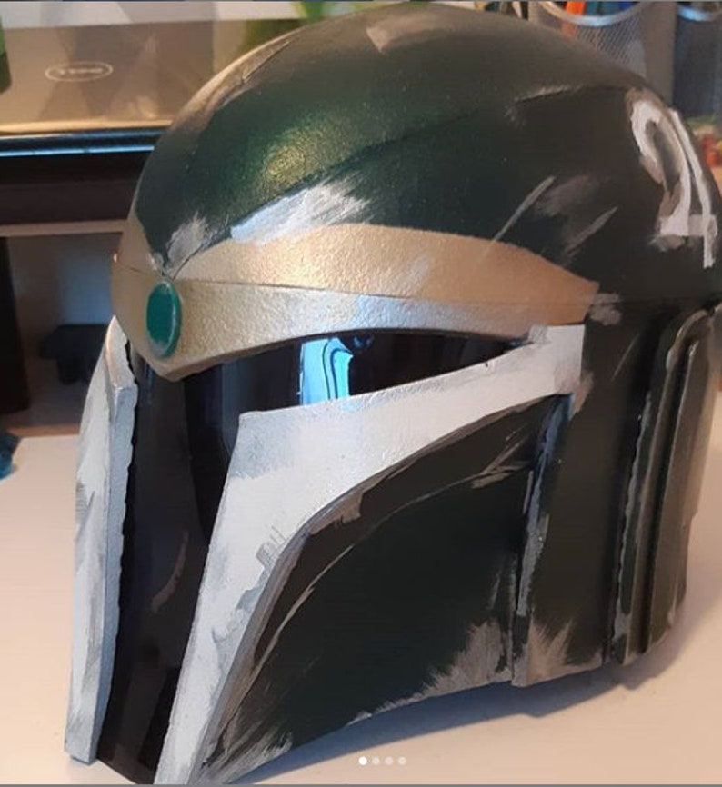 Star Wars EVA Foam Mandalorian Helmet painted Etsy UK