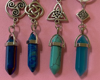 Synthetic Crystal Celtic Pendants