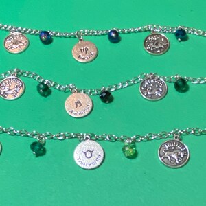 Zodiac Bracelet/Earth Signs/Virgo-Capricorn-Taurus/Horoscope Jewelry