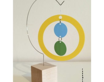 Kunst Mobile - Tisch Skulptur - Deko Kunst  Art +Deko von Farbwerk 15 x 20 cm Nr 14