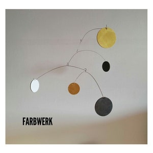 Mobile art made of wood, Farbwerk No. 82 Art + Deko, 45 x 25 cm