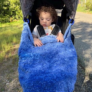 Wandering Blue, New Uniquely Sized Baby Blanket for Strollers and Car Seats
