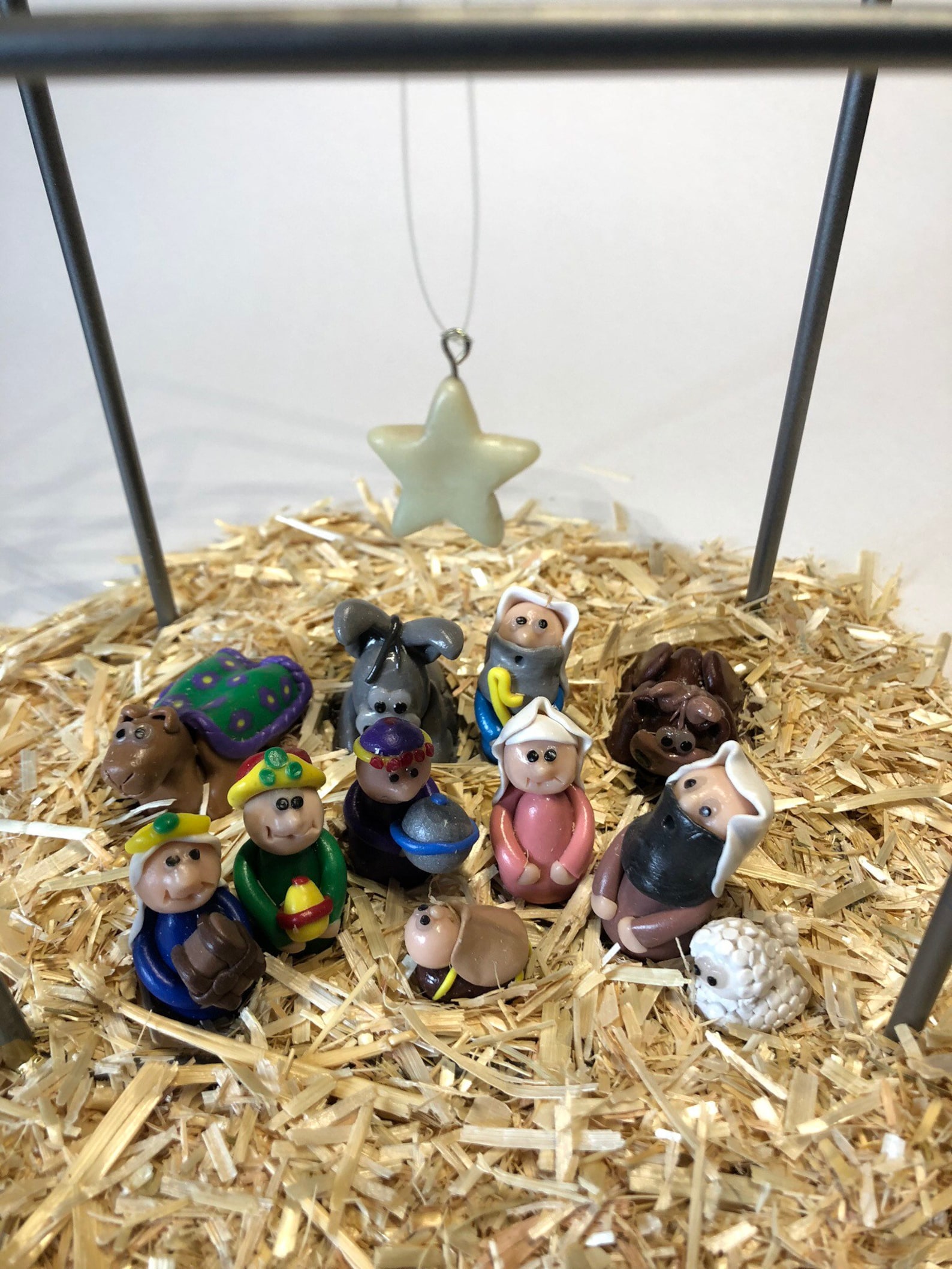 Handmade Polymer Clay Miniature Nativity Set Miniature Etsy New Zealand