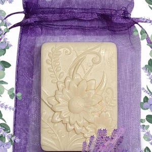 Lavender Milk Soap Bar | Handmade with Goat, Donkey & Camel Milk | Natural Gift Soap | Moisturizing Bar for Sensitive Skin