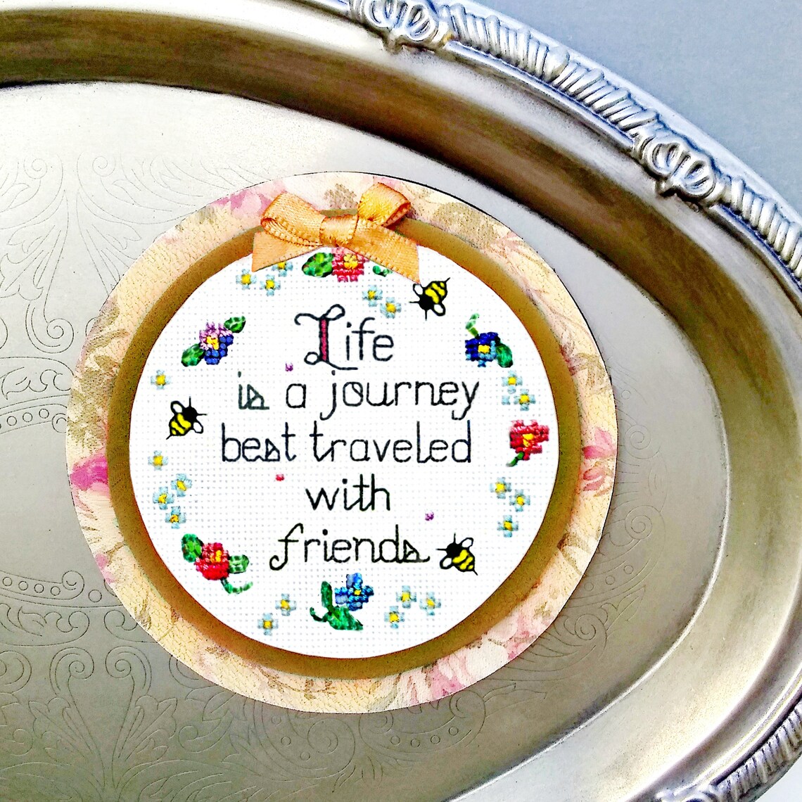 Life is a journey Friendship quote Female friends Etsy