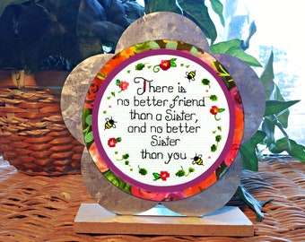 Gift for Sister, Quote magnet, Thinking of you gift for long distance Sister, Unbiological Sister, Unique Sister gift, Sister friend quote