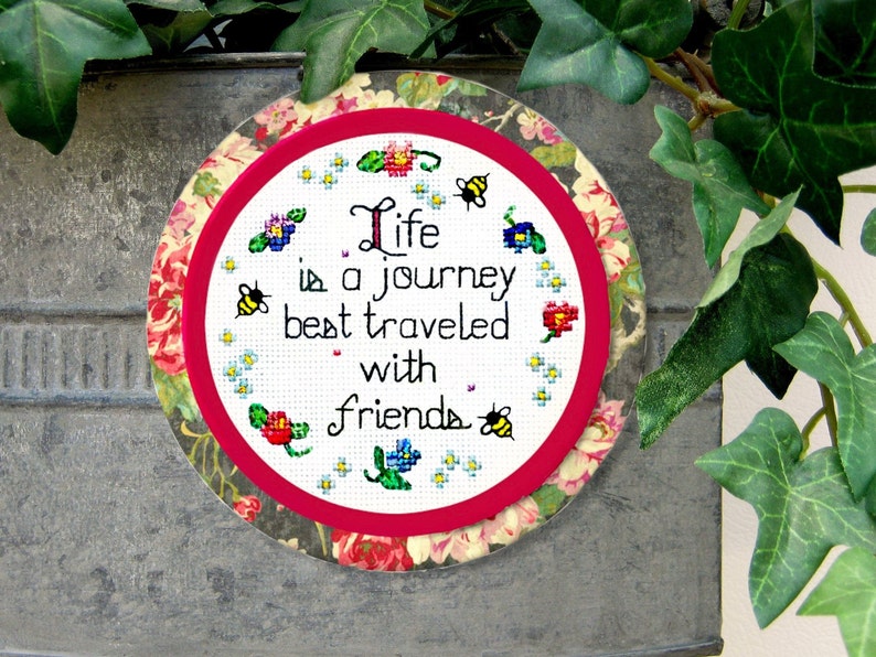 Life is a journey Friendship quote magnet Female friends | Etsy