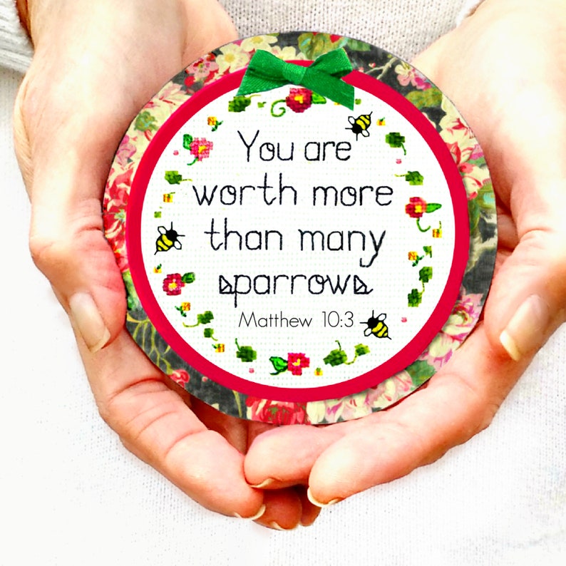 You Are Worth More Than Many Sparrows, Matthew 10:3, Bible Verse Magnet ...