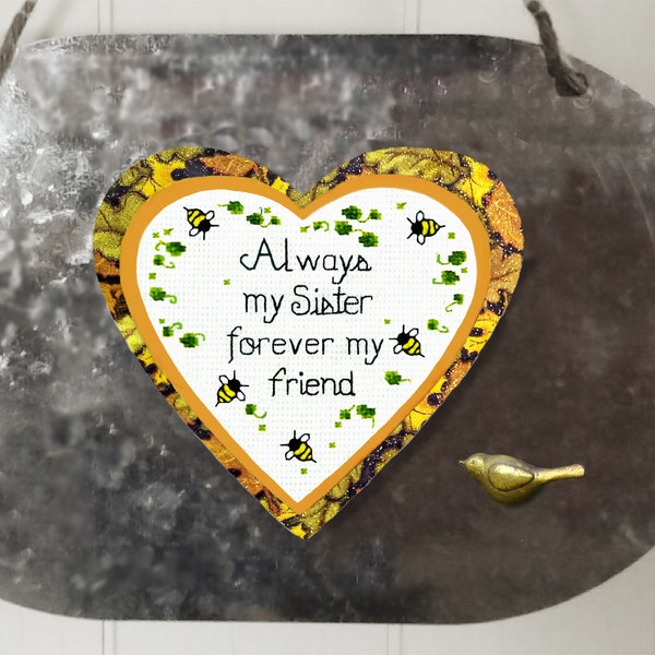 Always my Sister forever my friend, Quote magnet, Unique Sister gifts, Long distance gift for Sister, Sister Birthday gift, Gift to send