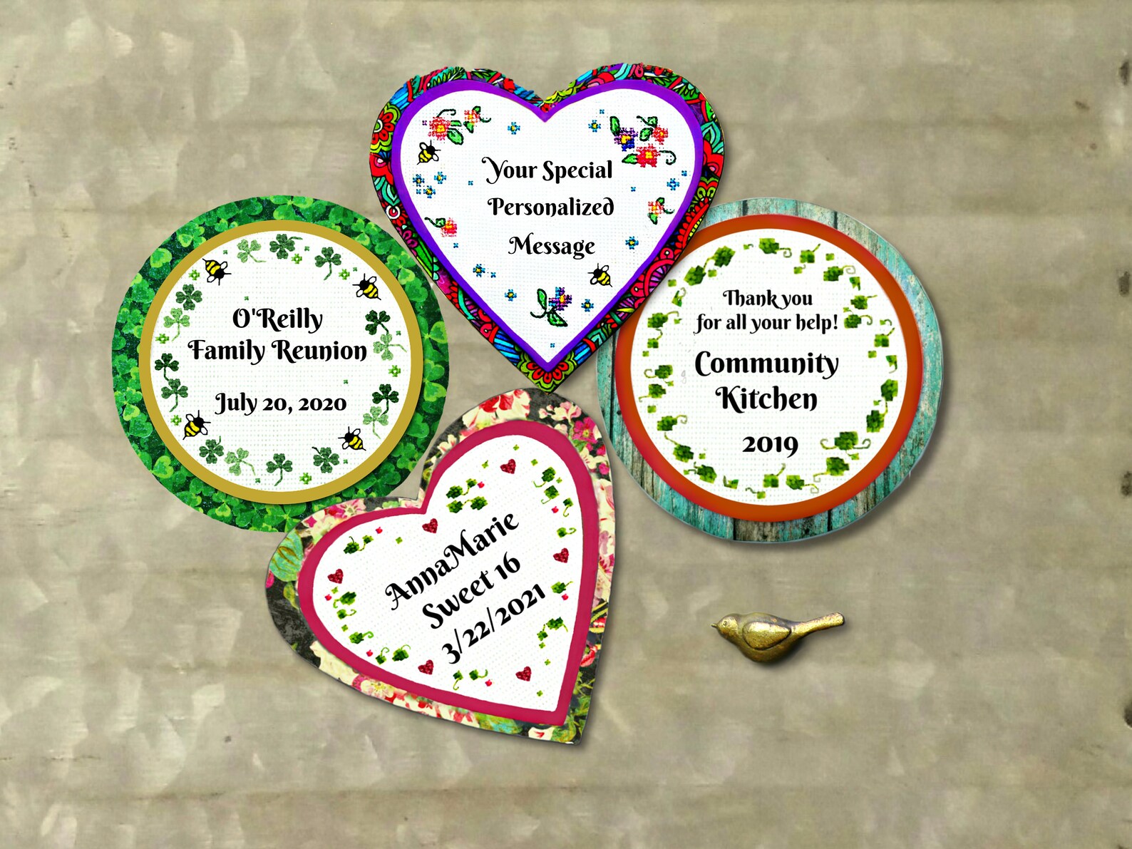Personalized Magnets, Your Message, Personalized Quote Gift, Message ...