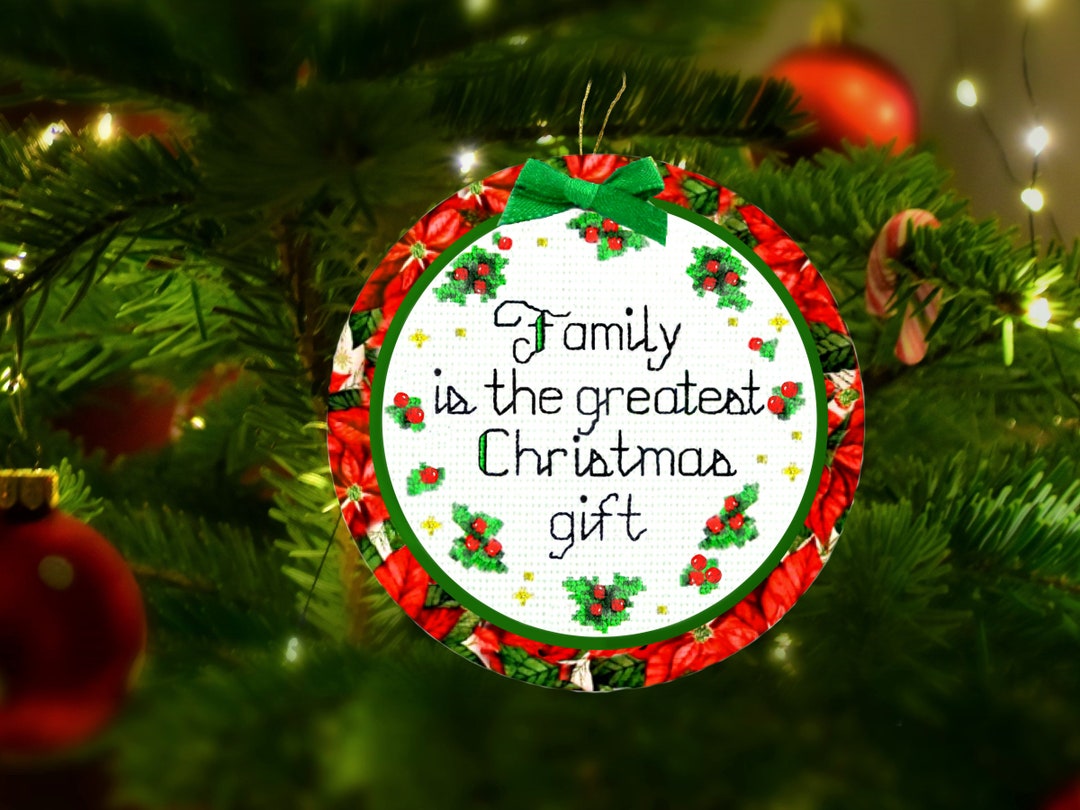 Family is the Greatest Christmas Gift, Ornament, Magnet, Christmas Gift ...