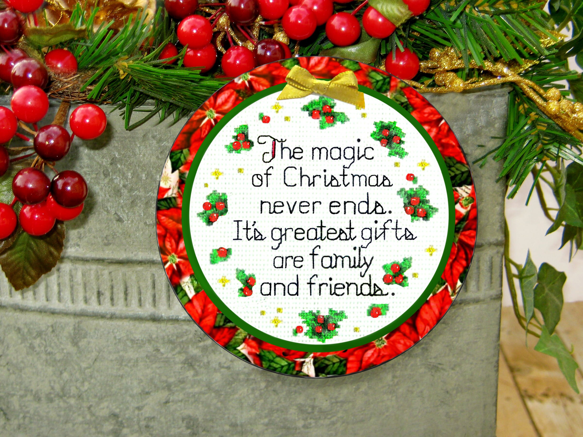 The Magic of Christmas Quote Ornament Magnet Christmas Gift - Etsy
