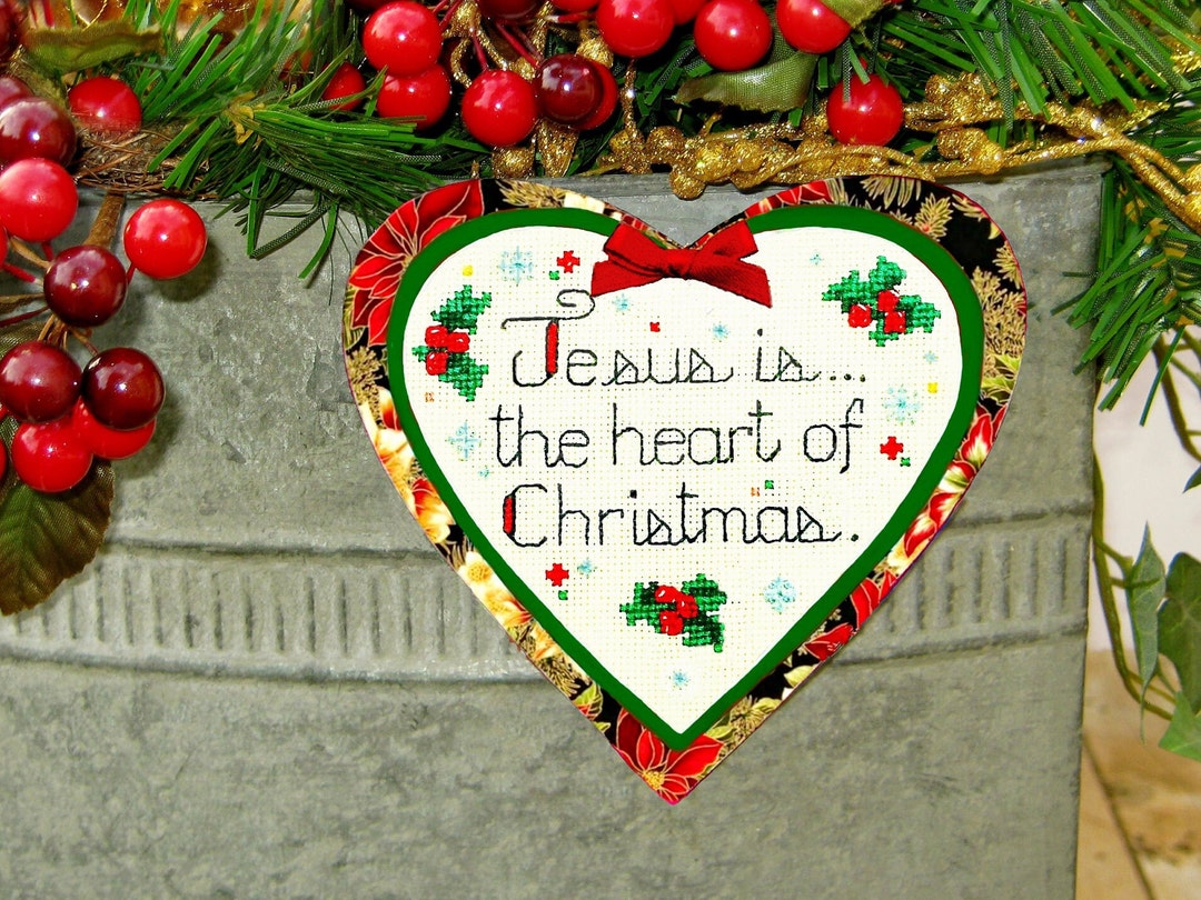 Jesus is the Heart of Christmas, Jesus Ornament, Magnet, Christian ...