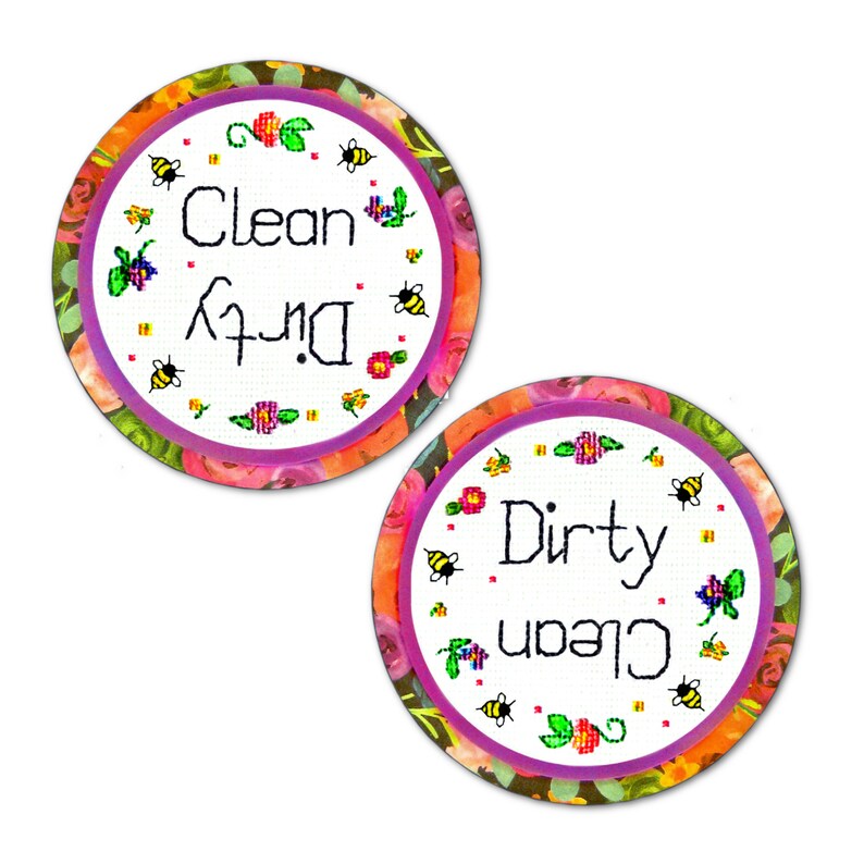 Dishwasher Clean Dirty Large Farmhouse Etsy