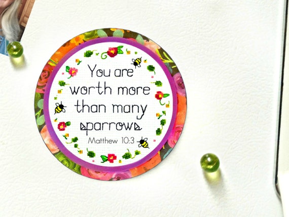 You Are Worth More Than Many Sparrows Matthew 10:3 Bible | Etsy