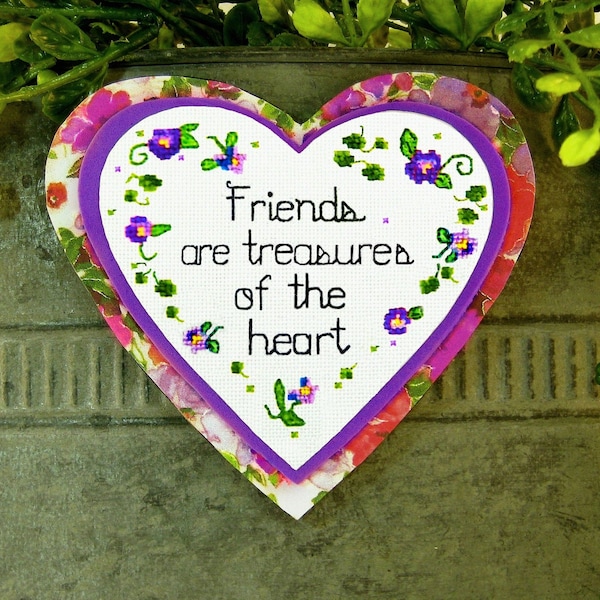 Special friend gift, Friendship quote, Heart magnet, Long distance friend gift, Cute gift for women friends, Unique gift for old friends