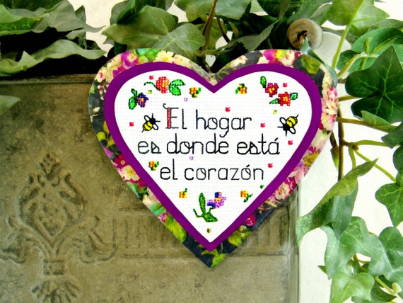 Inspirational Quotes In Spanish Gift Magnet Home Is Where Etsy