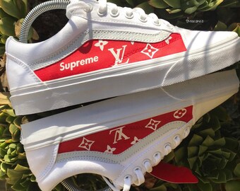 supreme x louis vuitton vans