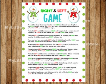 Right And Left Game Etsy