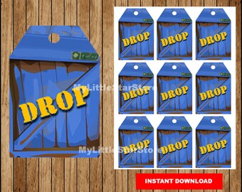 Party Favor Fortnite Etsy - fortnite tags printable fortnite drop tag fortnite party tags fortnite birthday party fortnight gift tag instant download