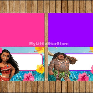 Moana Food Labels, Printable Moana Food Tent Cards, Moana Party Food ...