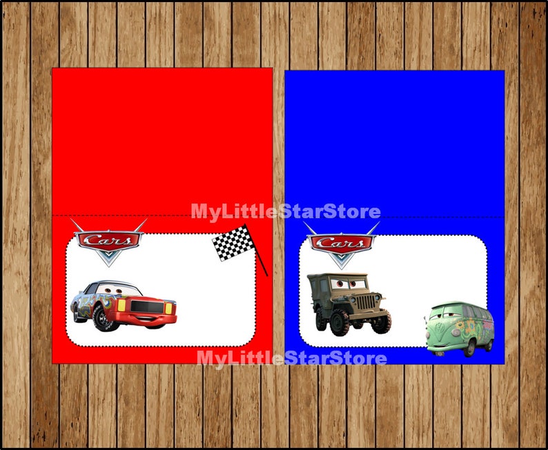 Disney Cars Food Labels Free Printable
