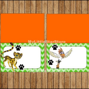 Lion Guard Food Labels, Printable Lion Guard Food Tent Cards, Lion ...