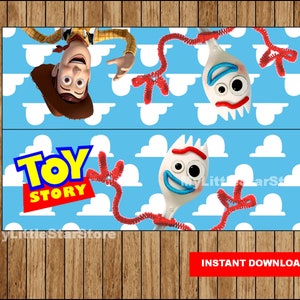 Forky Kit Editable Printable School Labels in Powerpoint Toy Story 