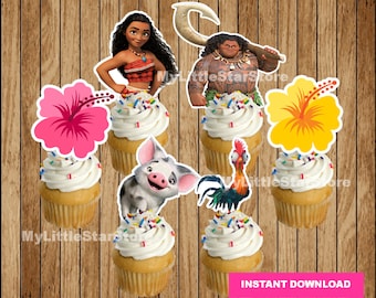 Moana Cupcake Etsy