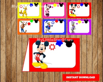 mickey food labels etsy