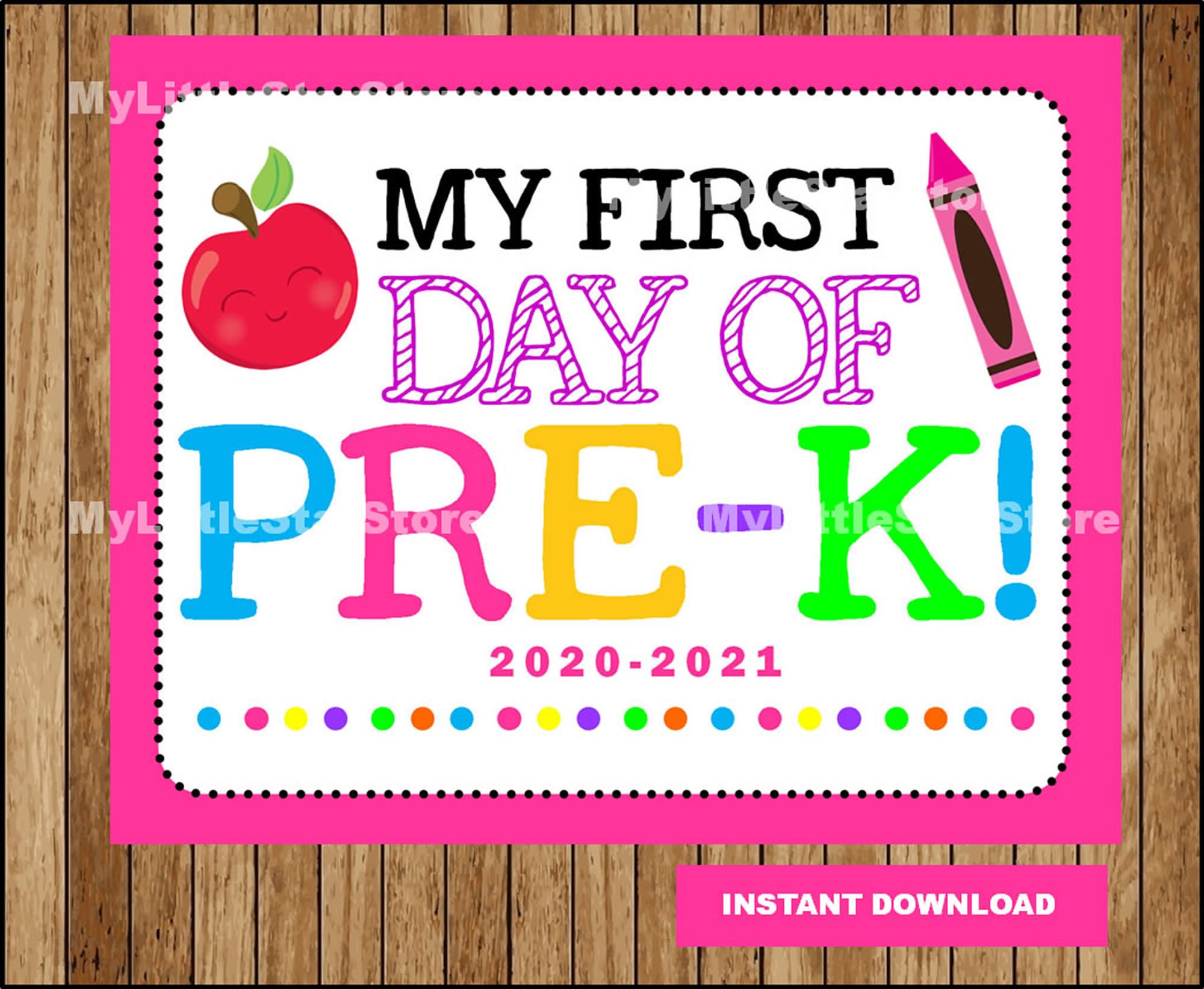 first-day-of-prek-printable