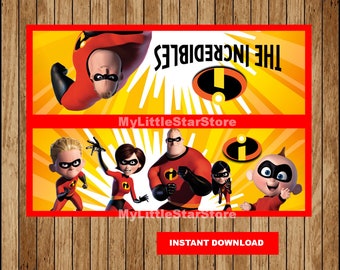 Incredibles Bag toppers, Printable The Incredibles Toppers, The Incredibles Bags toppers Instant download