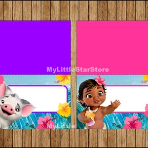 Moana Food Labels, Printable Moana Food Tent Cards, Moana Party Food ...