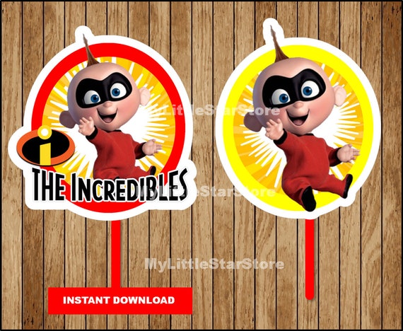 Incredibles Jack Jack Centerpieces The Incredibles Printable Etsy
