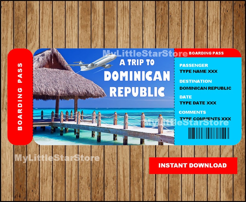 Surprise Dominican Republic Trip Ticket, Dominican Republic Surprise