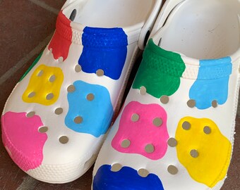 hand painted crocs